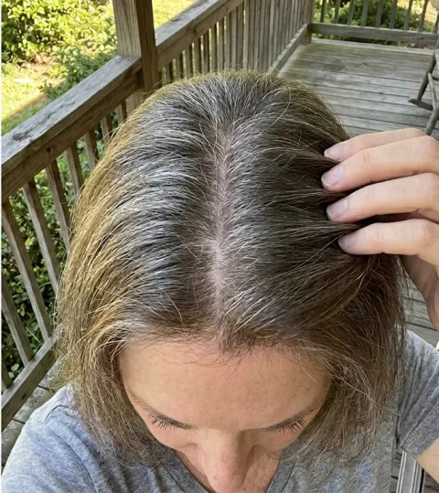 Patricia, after — fresh and rested in soft morning light